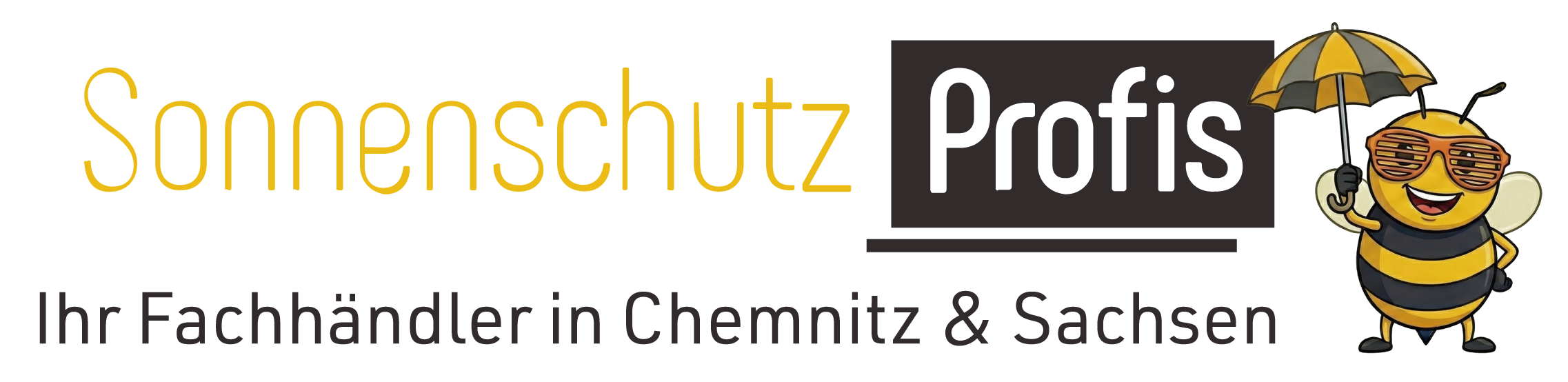 Logo der Sonnenschutz-Profis in weiß